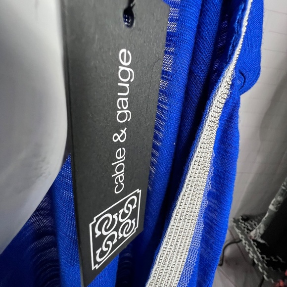 👗NWT🤩 |•CABLE & GAUGE•| Royal Blue Dress Size 2X - Picture 9 of 14